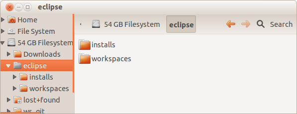 Eclipse Install Folder